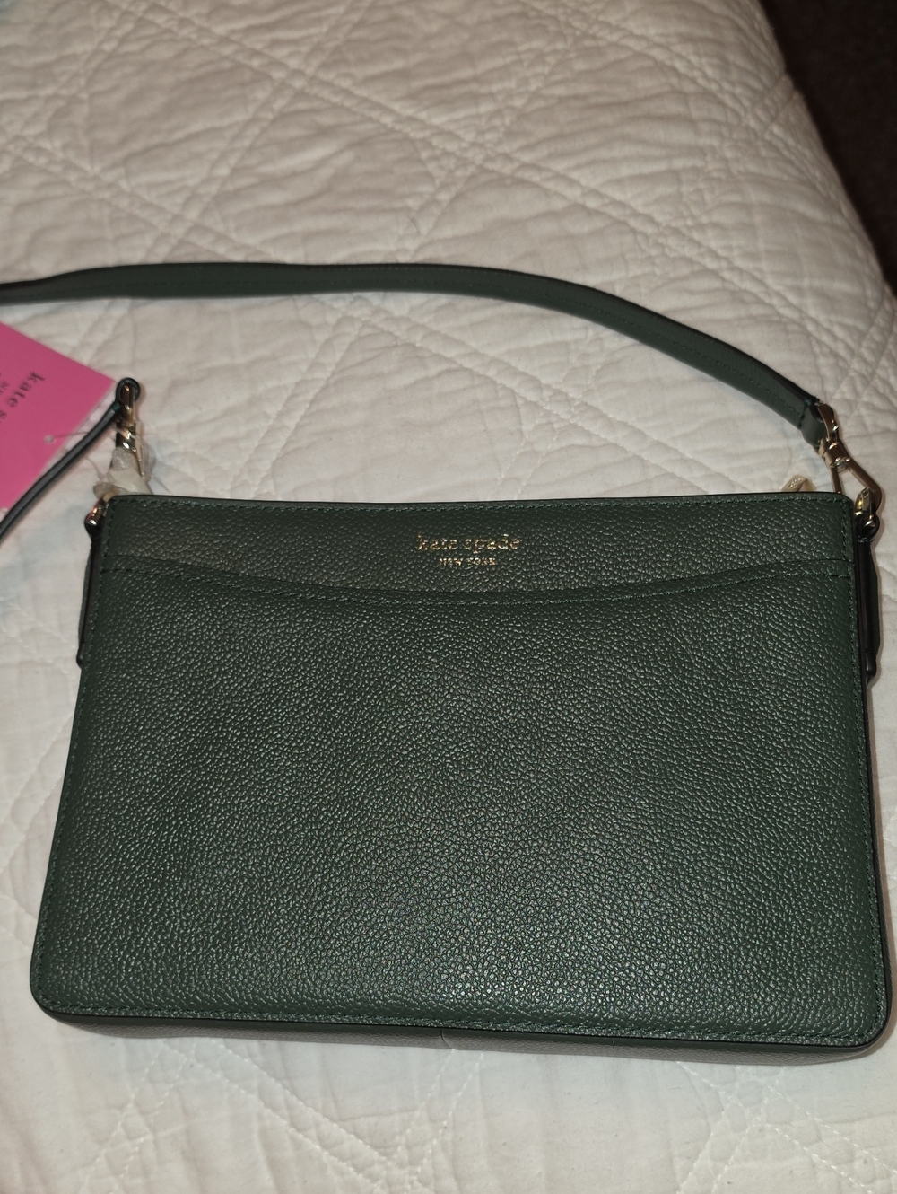 Kate Spade Medium Crossbody Pine Grove Green NWT